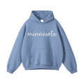 Collection 3 Minnesota Oversize Fleeced Hoodie - Medium Blue front