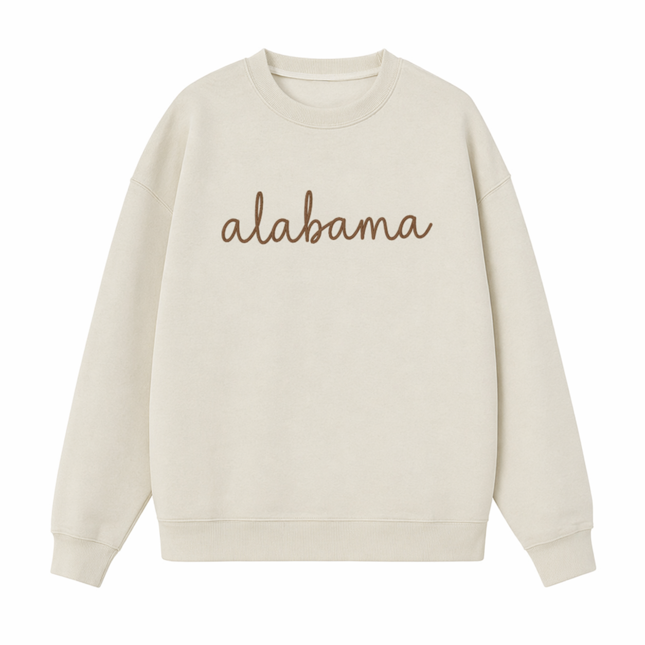 Collection 3 Alabama Essential Heavyweight Crewneck Sweatshirt - Cream front
