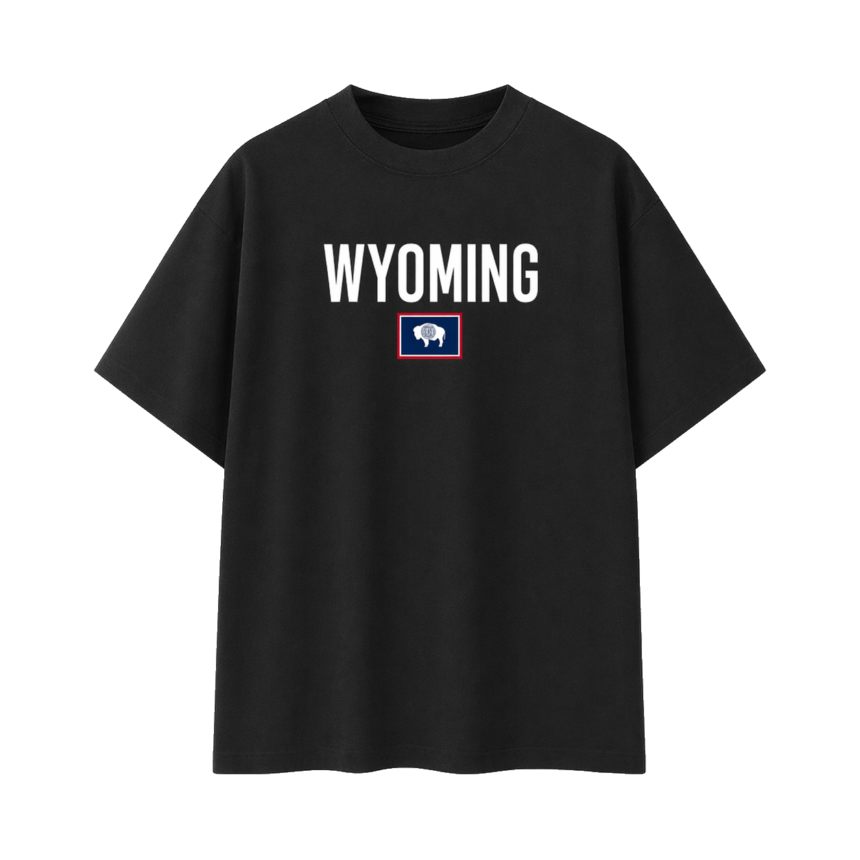 Collection 7 Wyoming Essential Cotton T-Shirt - Black front