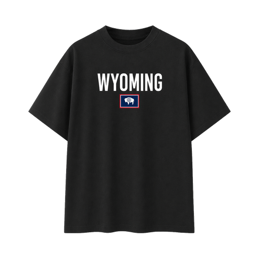 Collection 7 Wyoming Essential Cotton T-Shirt - Black front