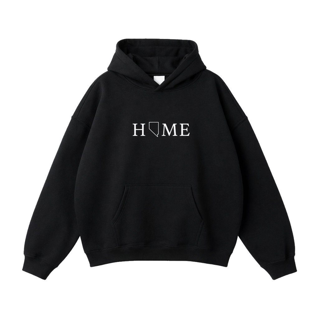 Collection 5 Nevada Oversize Fleeced Hoodie - Black front