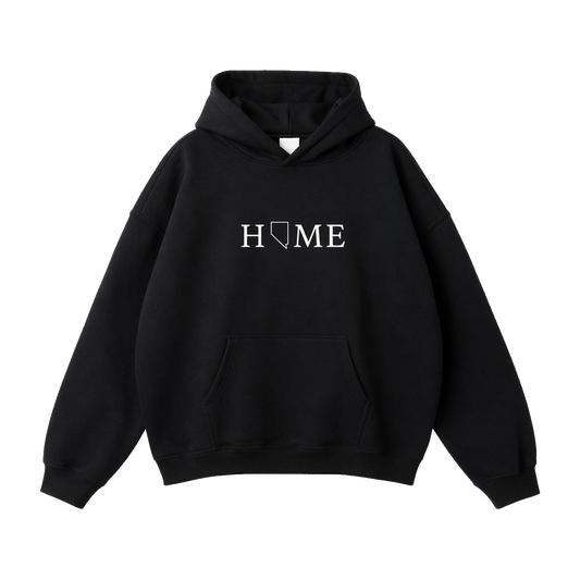 Collection 5 Nevada Oversize Fleeced Hoodie - Black front