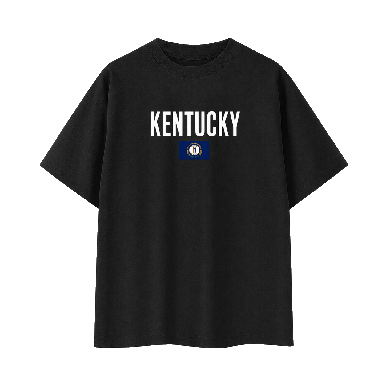 Collection 7 Kentucky Essential Cotton T-Shirt - Black front
