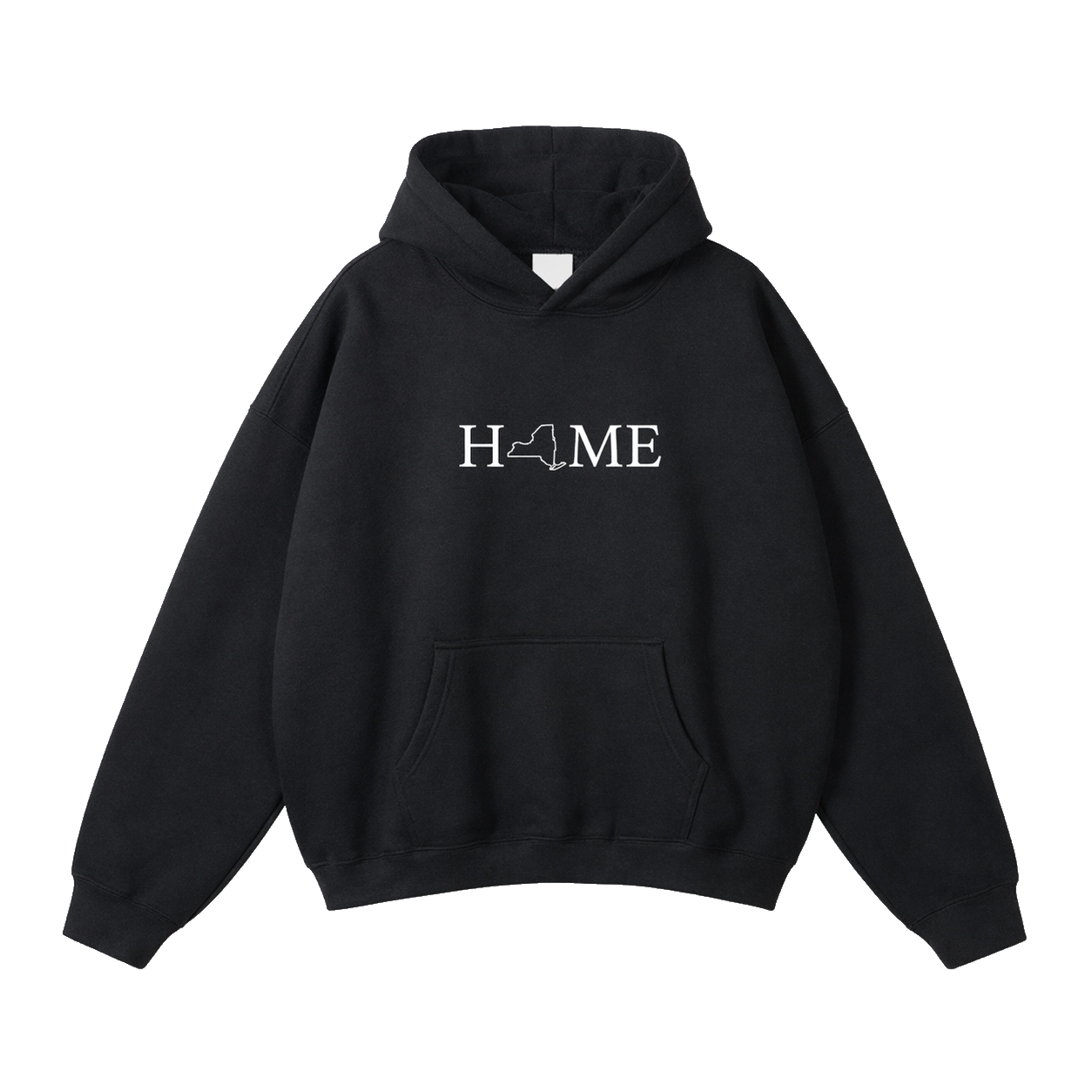 Collection 5 New York Oversize Fleeced Hoodie - Black front