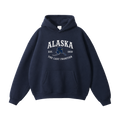 Collection 8 Alaska Oversize Fleeced Hoodie - Navy Blue front