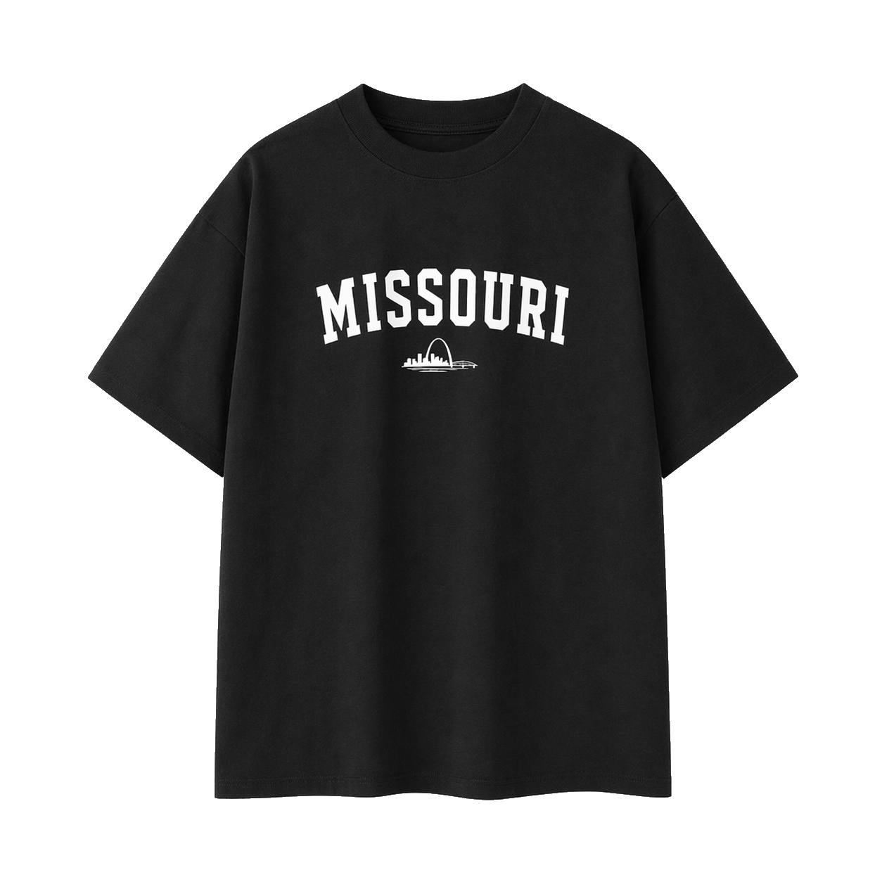 Collection 9 Missouri Essential Cotton T-Shirt - Black front