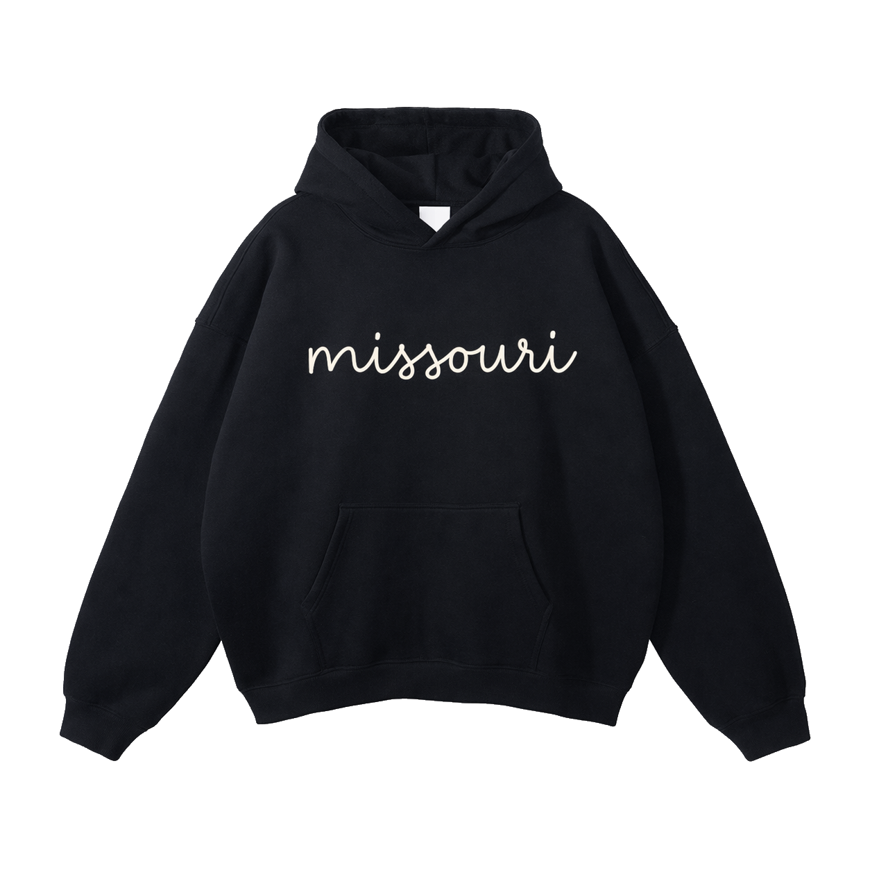 Collection 3 Missouri Oversize Fleeced Hoodie - Black front