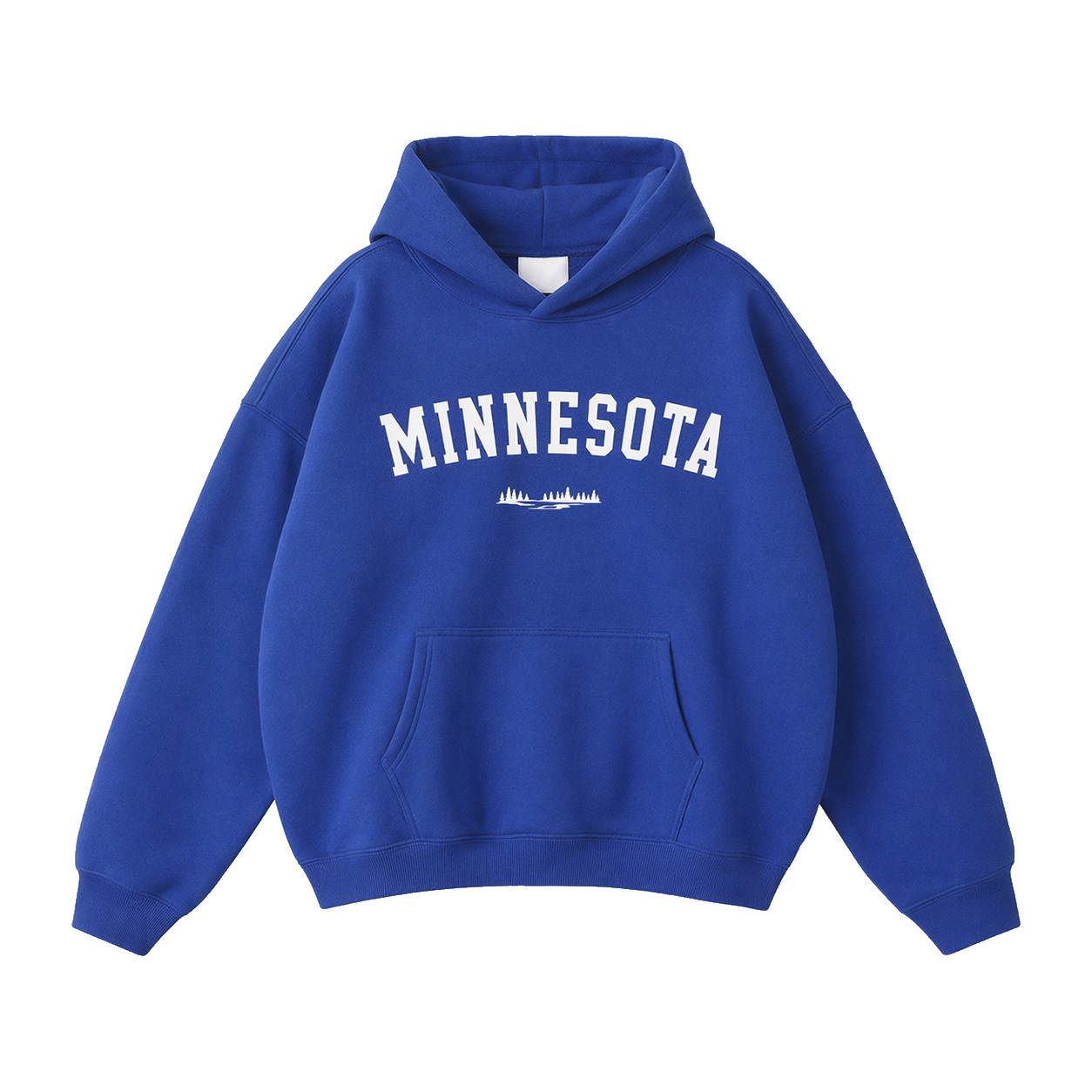Collection 9 Minnesota Oversize Fleeced Hoodie - Klein Blue front