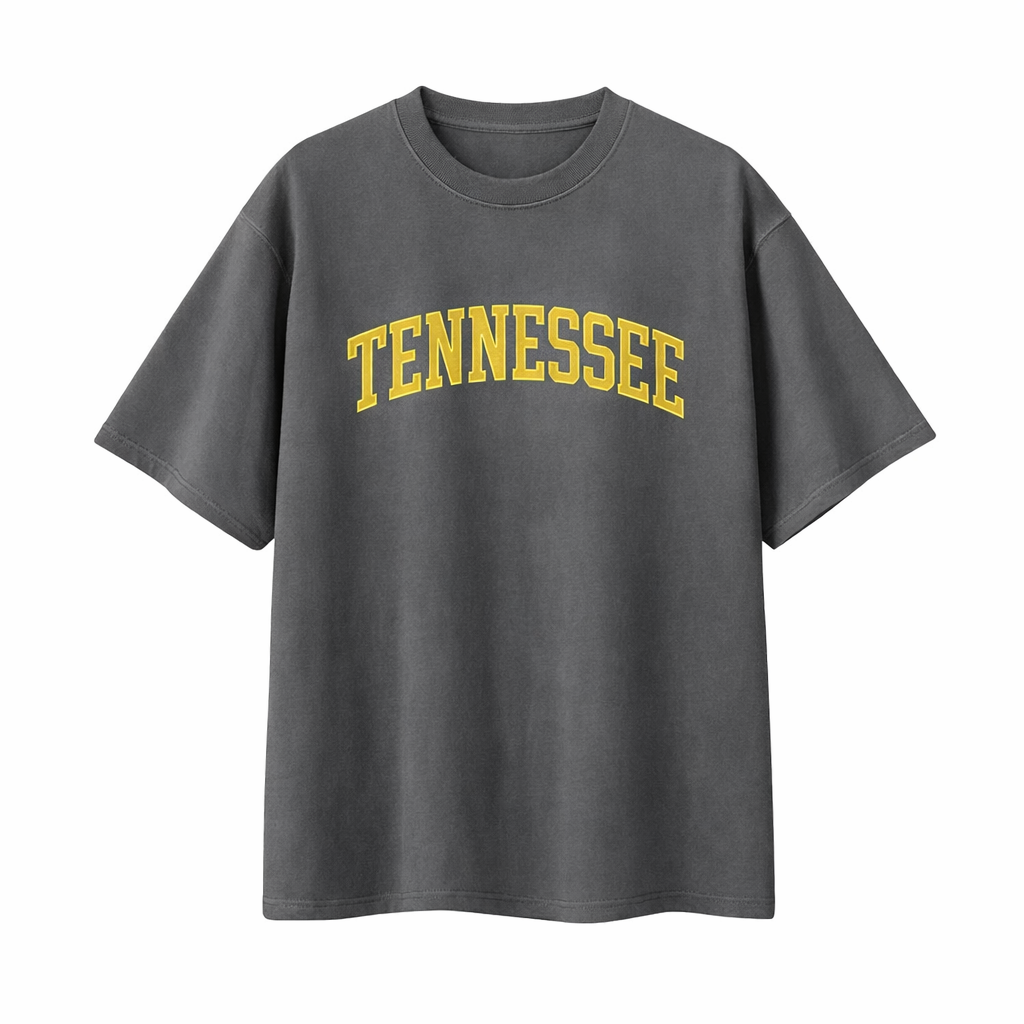 Collection 1 Tennessee Essential Cotton T-Shirt - Dark Gray front