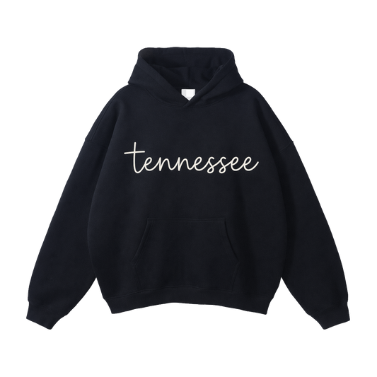 Collection 3 Tennessee Oversize Fleeced Hoodie - Black front