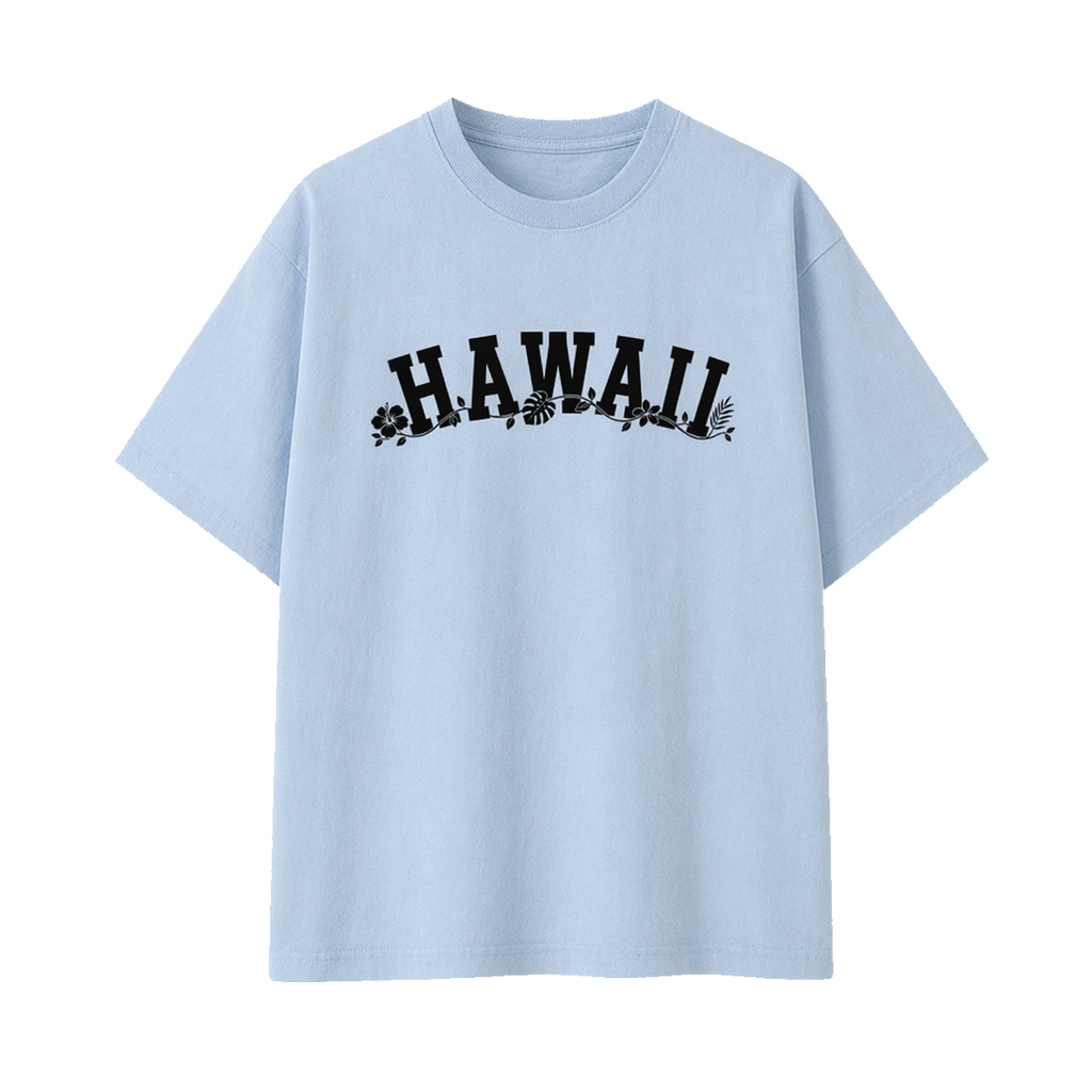 Collection 10 Hawaii Essential Cotton T-Shirt - Light Blue front