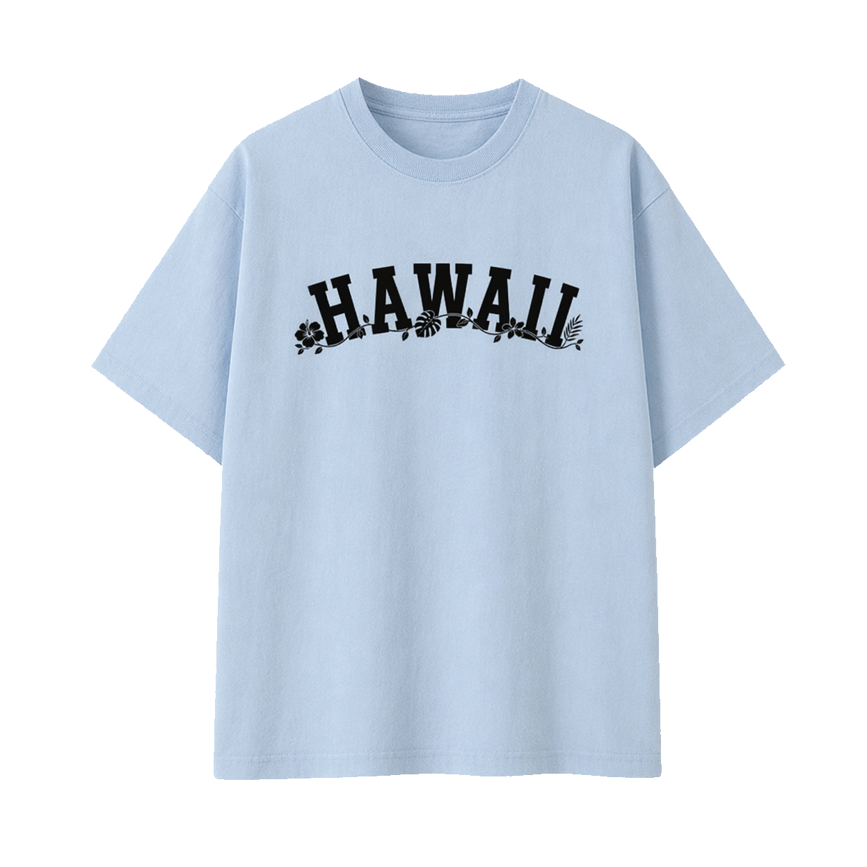 Collection 10 Hawaii Essential Cotton T-Shirt - Light Blue front