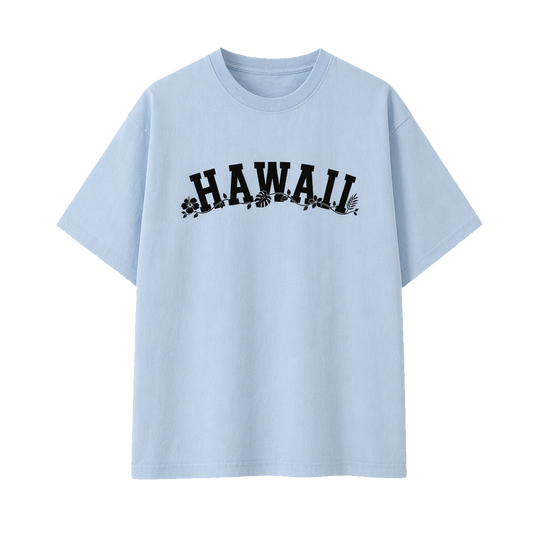 Collection 10 Hawaii Essential Cotton T-Shirt - Light Blue front