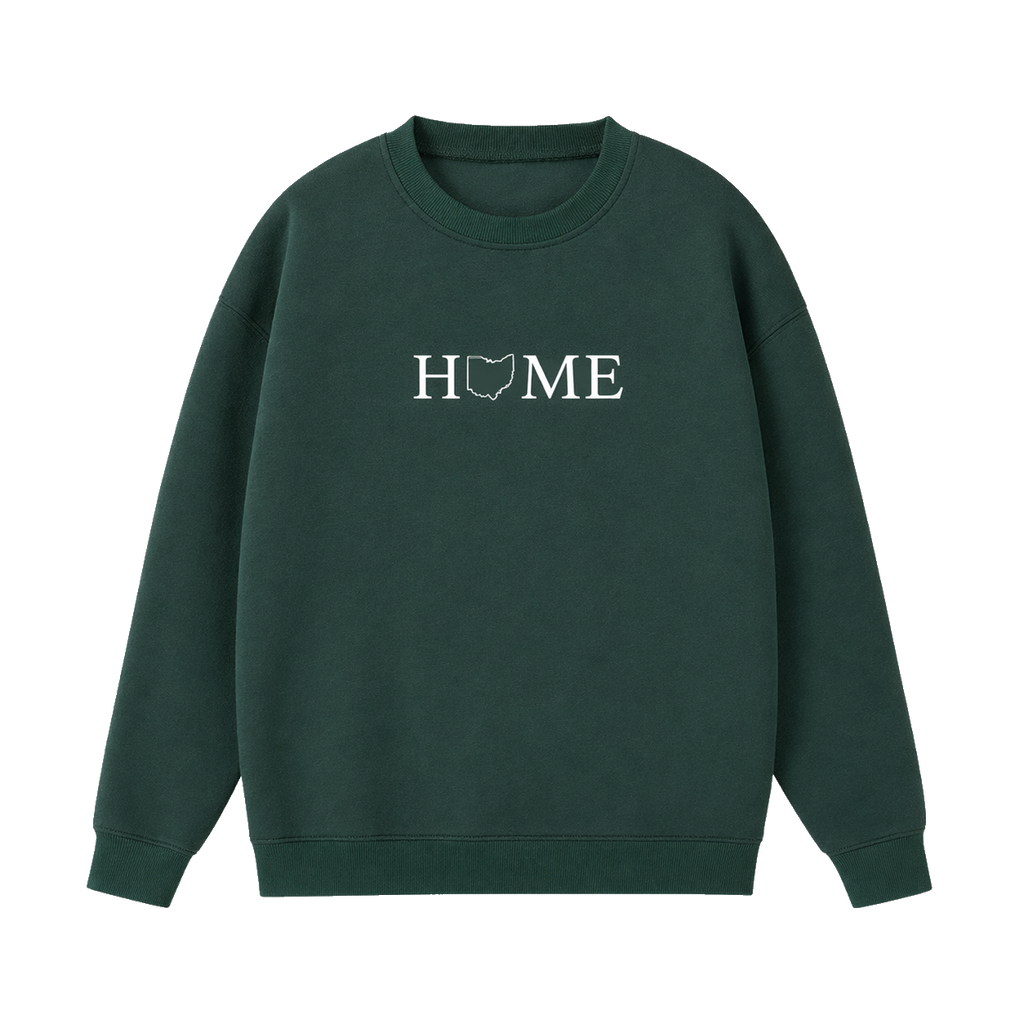 Collection 5 Ohio Essential Heavyweight Crewneck Sweatshirt - Dark Green front