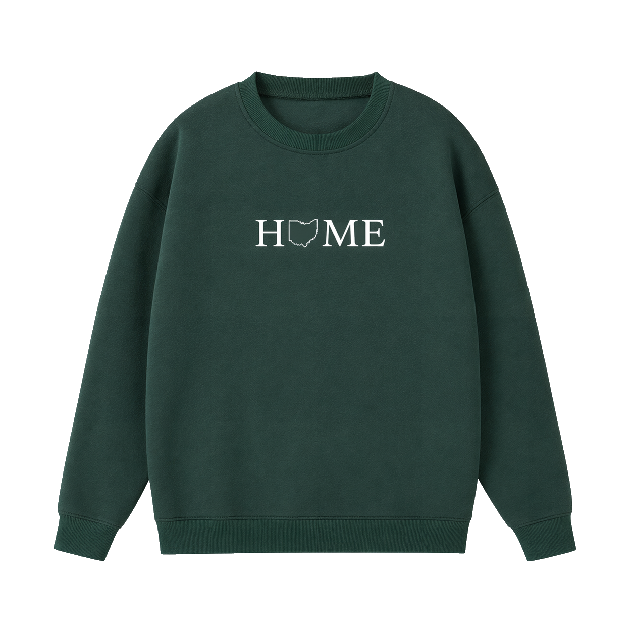 Collection 5 Ohio Essential Heavyweight Crewneck Sweatshirt - Dark Green front