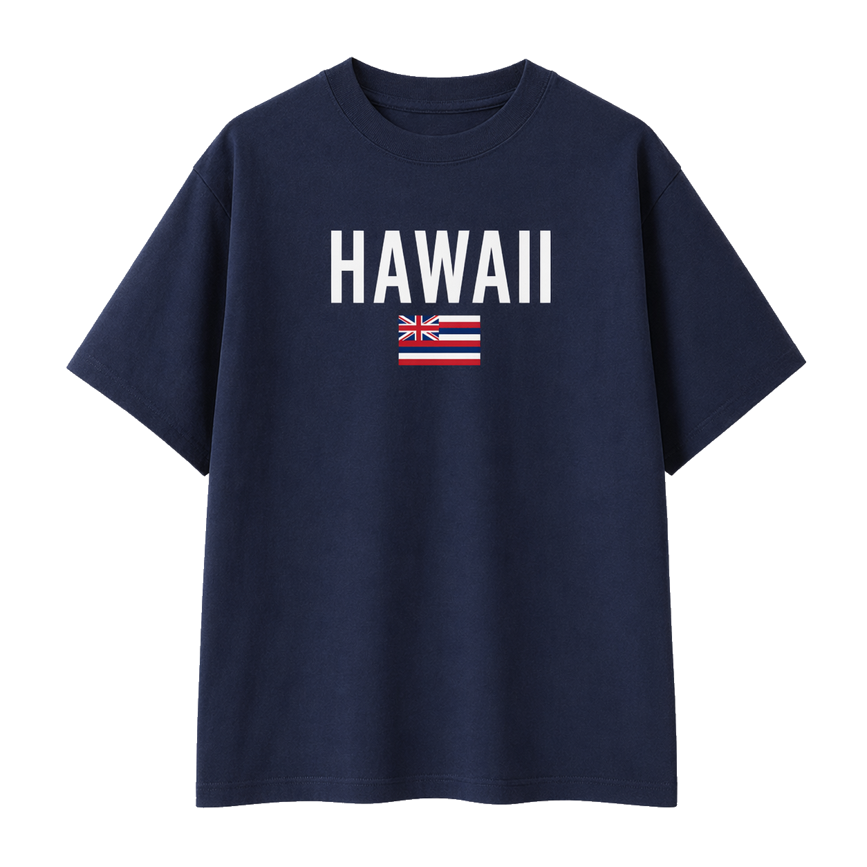 Collection 7 Hawaii Essential Cotton T-Shirt - Navy Blue front