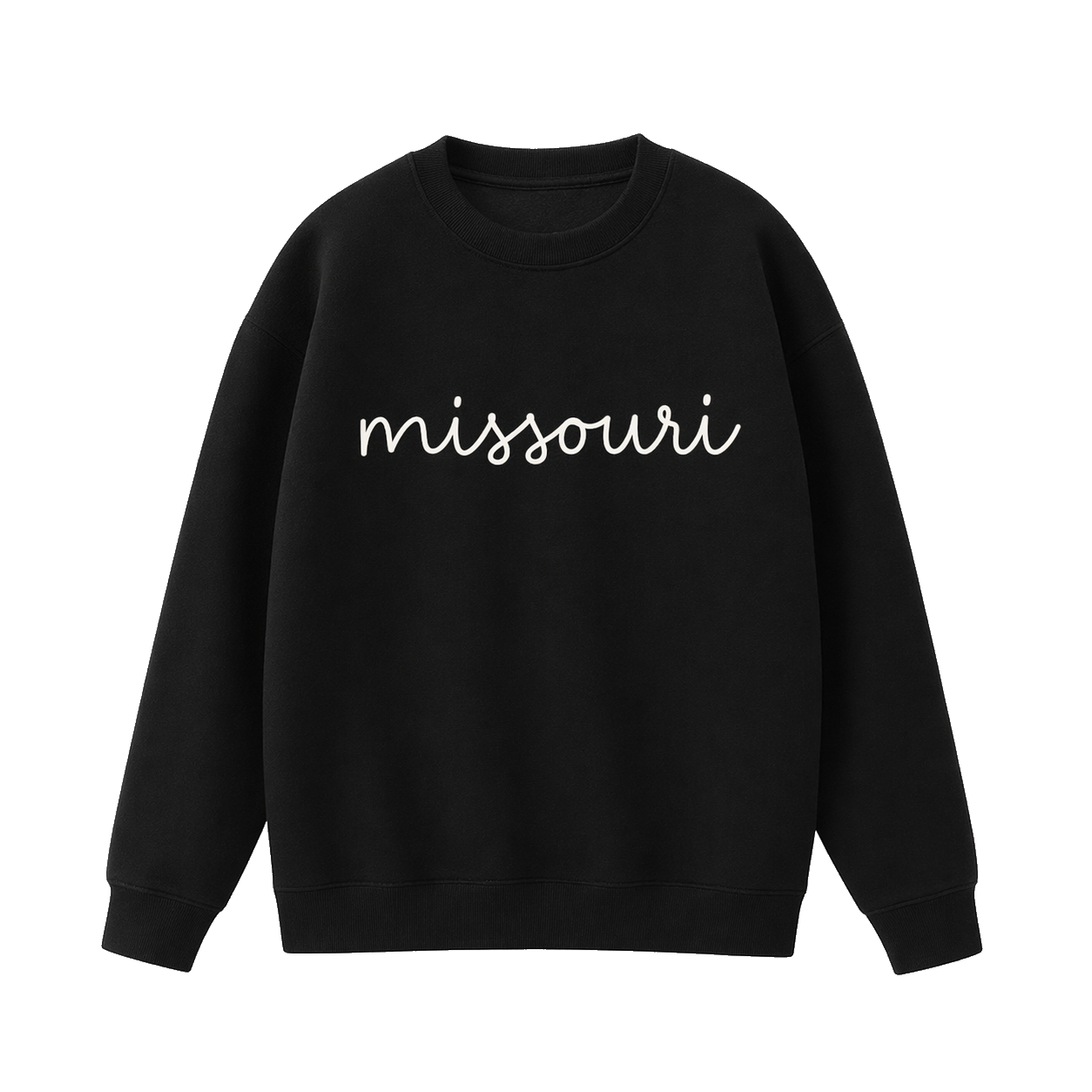 Collection 3 Missouri Essential Heavyweight Crewneck Sweatshirt - Black front