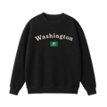 Collection 6 Washington Essential Heavyweight Crewneck Sweatshirt - Black front