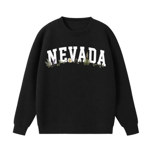 Collection 10 Nevada Essential Heavyweight Crewneck Sweatshirt - Black front