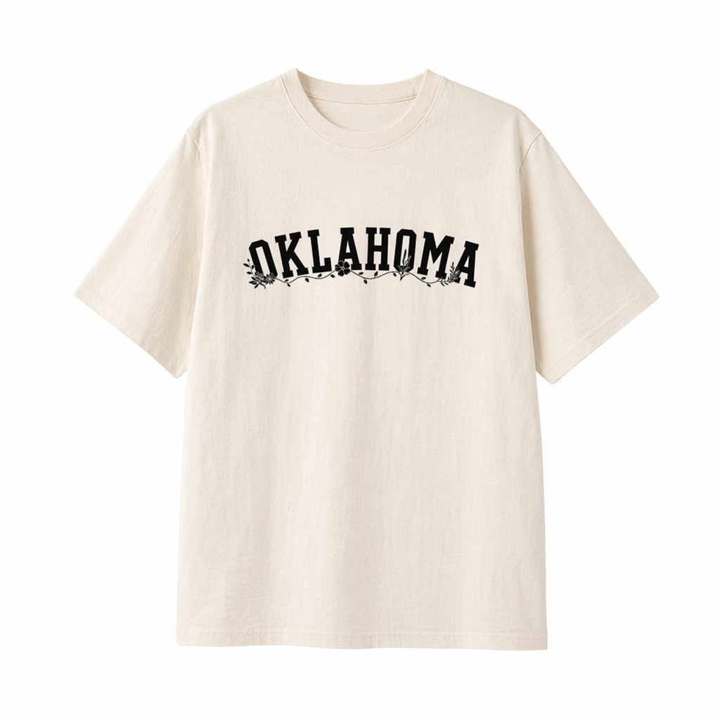 Collection 10 Oklahoma Essential Cotton T-Shirt - Apricot front