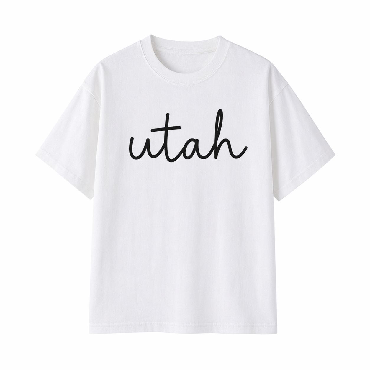Collection 3 Utah Essential Cotton T-Shirt - White front
