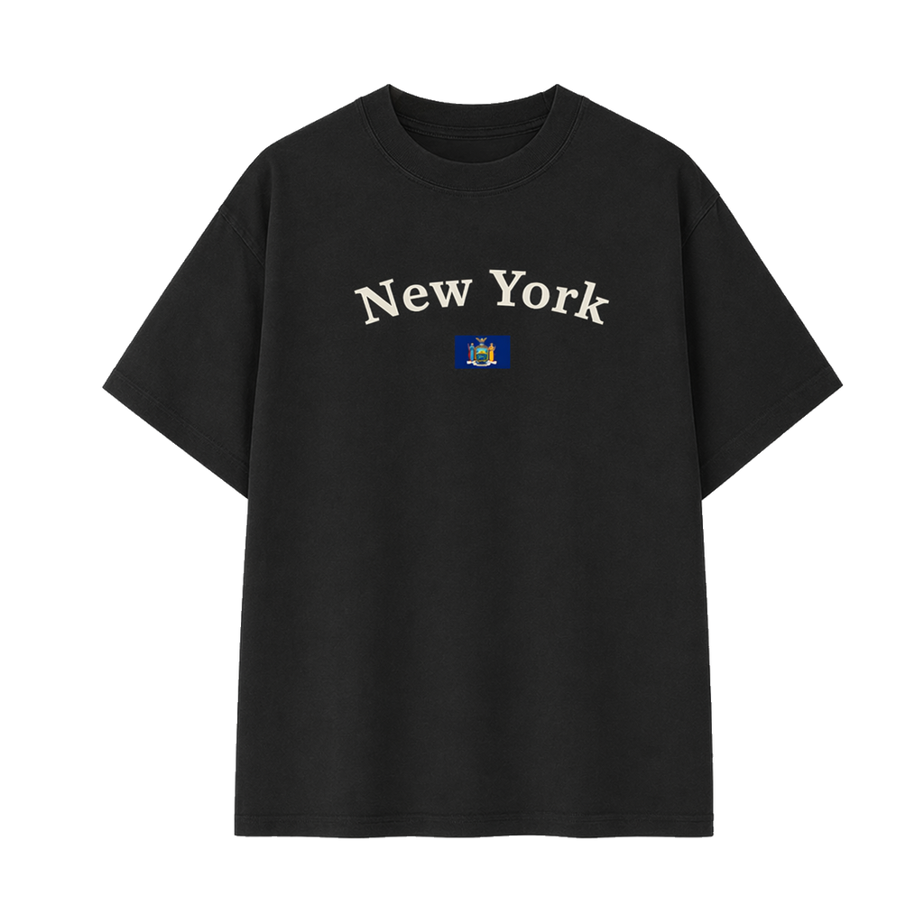 Collection 6 New York Essential Cotton T-Shirt - Black front