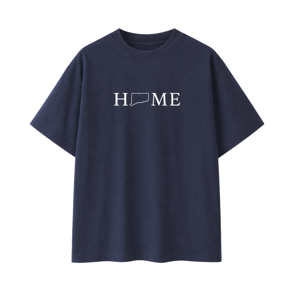 Collection 5 Connecticut Essential Cotton T-Shirt - Navy Blue front