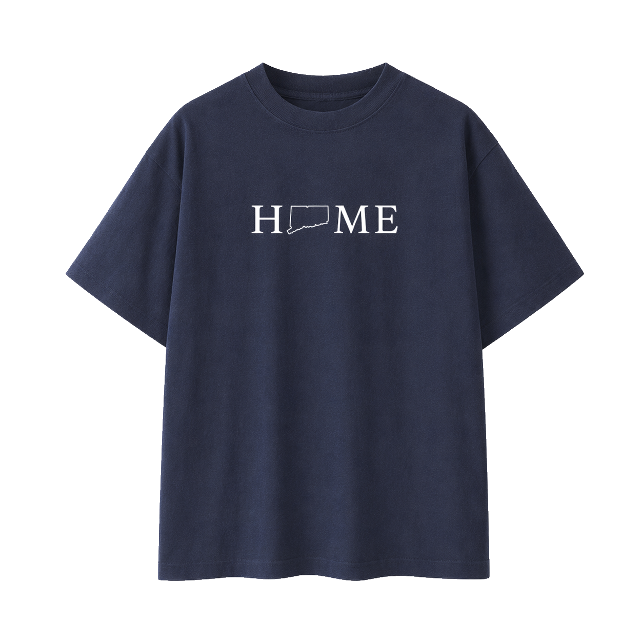 Collection 5 Connecticut Essential Cotton T-Shirt - Navy Blue front
