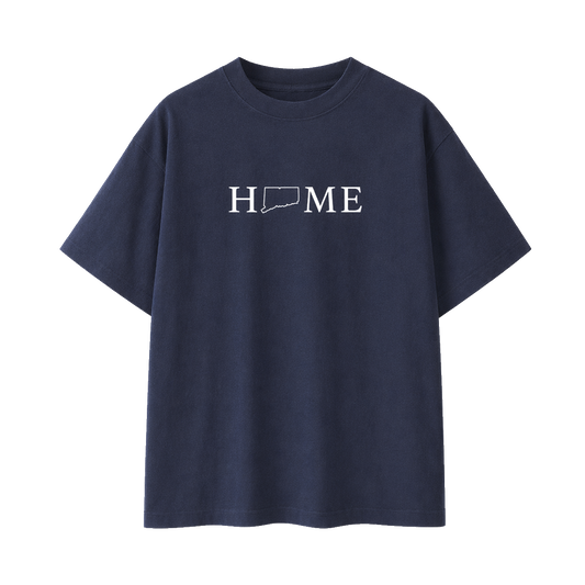 Collection 5 Connecticut Essential Cotton T-Shirt - Navy Blue front