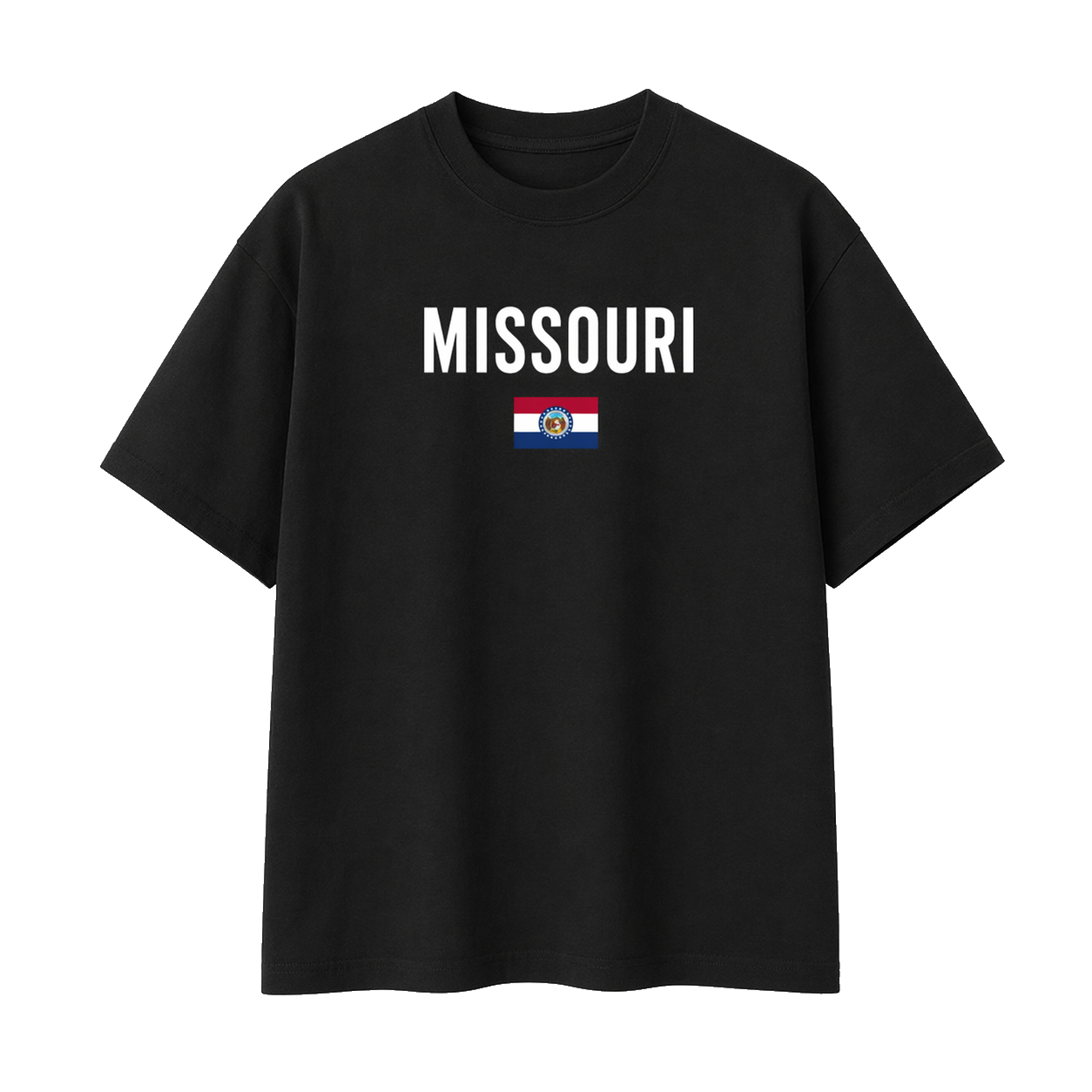 Collection 7 Missouri Essential Cotton T-Shirt - Black front