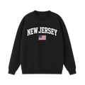 Collection 2 New Jersey Essential Heavyweight Crewneck Sweatshirt - Black front