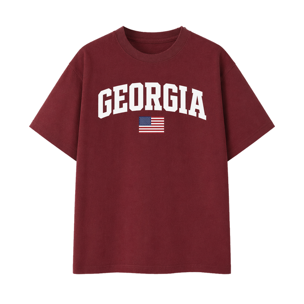 Collection 2 Georgia Essential Cotton T-Shirt - Wine Gray front