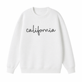 Collection 3 California Essential Heavyweight Crewneck Sweatshirt - White front