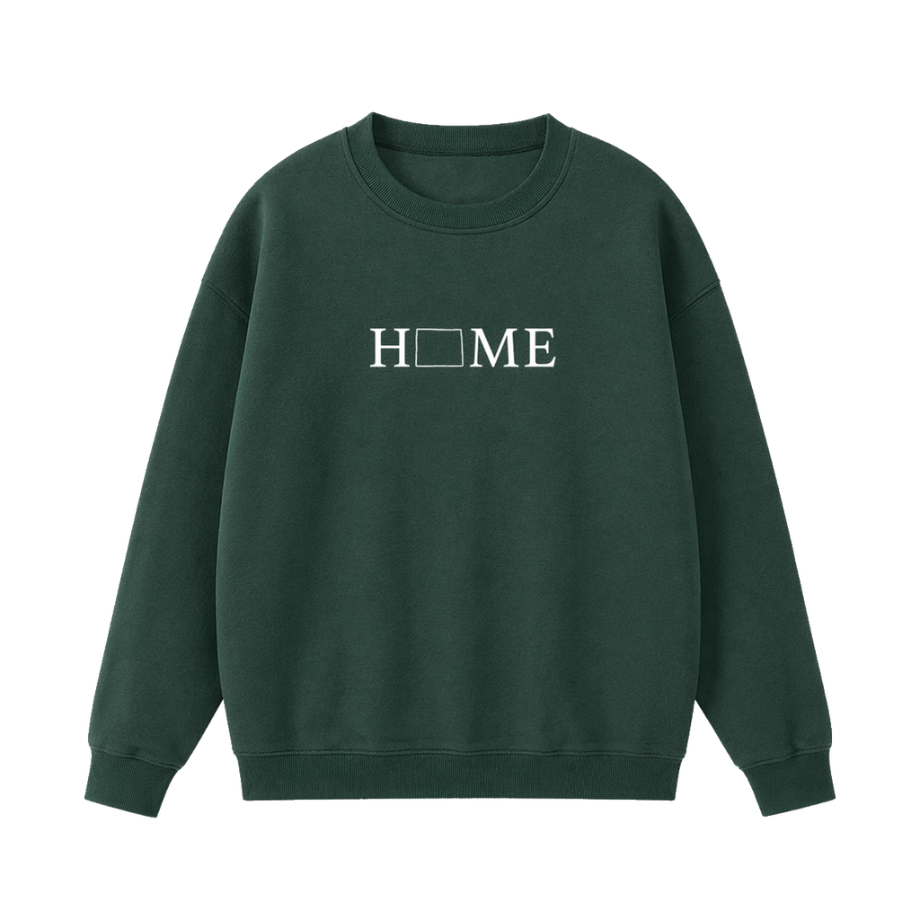 Collection 5 Wyoming Essential Heavyweight Crewneck Sweatshirt - Dark Green front