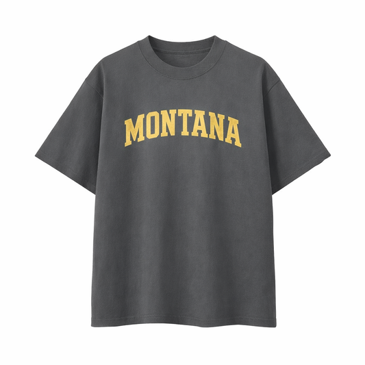 Collection 1 Montana Essential Cotton T-Shirt - Dark Gray front