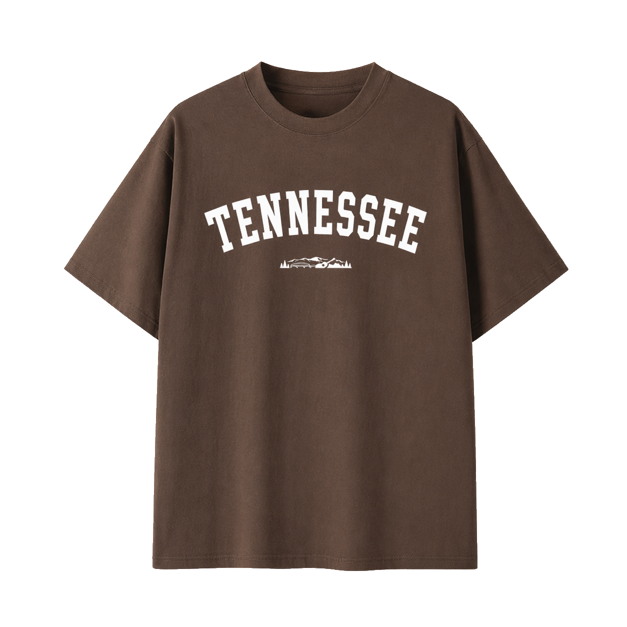 Collection 9 Tennessee Essential Cotton T-Shirt - Coffee front