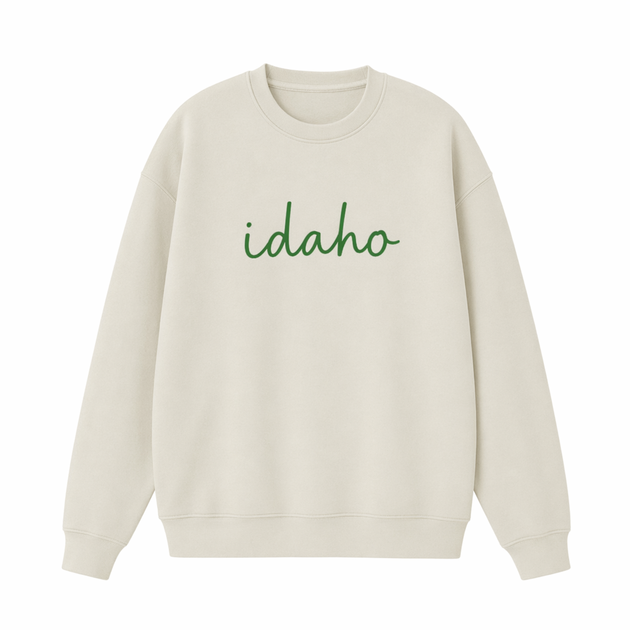Collection 3 Idaho Essential Heavyweight Crewneck Sweatshirt - Cream front