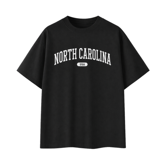Collection 4 North Carolina Essential Cotton T-Shirt - Black front