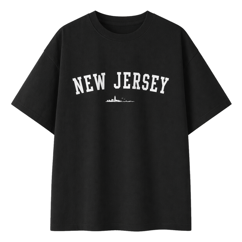 Collection 9 New Jersey Essential Cotton T-Shirt - Black front