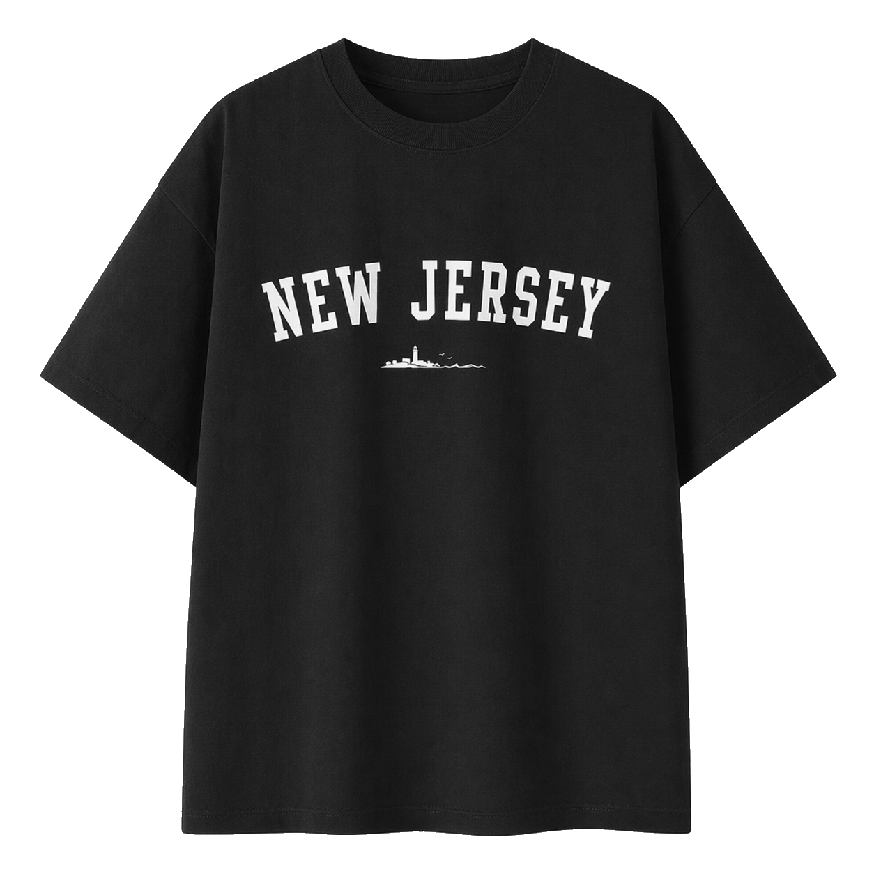 Collection 9 New Jersey Essential Cotton T-Shirt - Black front