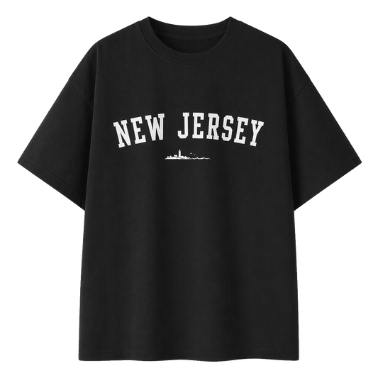 Collection 9 New Jersey Essential Cotton T-Shirt - Black front