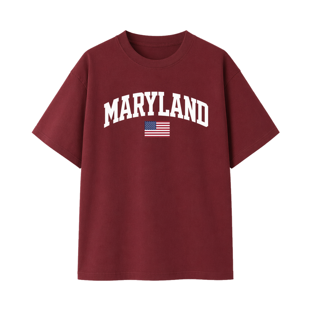 Collection 2 Maryland Essential Cotton T-Shirt - Wine Gray front