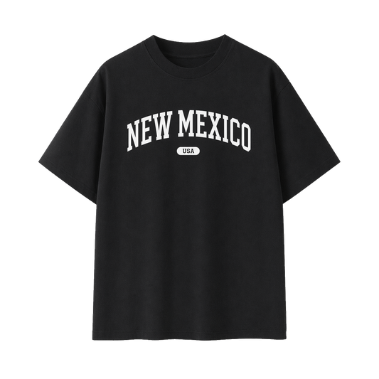 Collection 4 New Mexico Essential Cotton T-Shirt - Black front