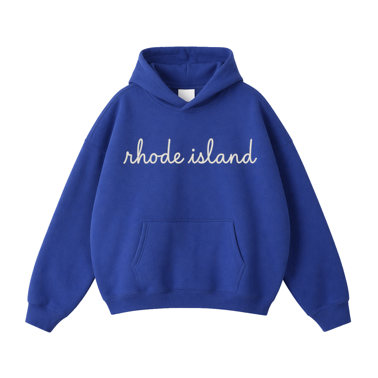 Collection 3 Rhode Island Oversize Fleeced Hoodie - Klein Blue front