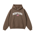 Collection 2 Montana Oversize Fleeced Hoodie - Brown front