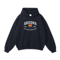 Collection 8 Arizona Oversize Fleeced Hoodie - Black front