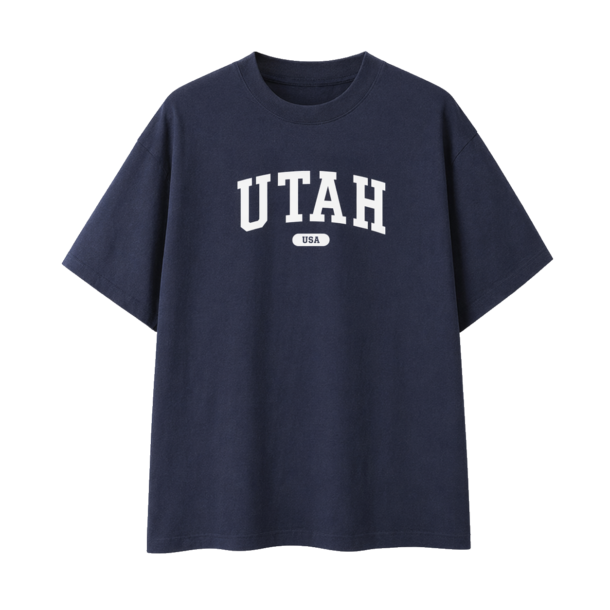 Collection 4 Utah Essential Cotton T-Shirt - Navy Blue front