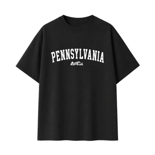 Collection 9 Pennsylvania Essential Cotton T-Shirt - Black front