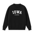 Collection 9 Iowa Essential Heavyweight Crewneck Sweatshirt - Black front