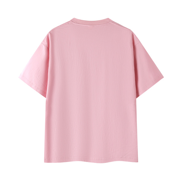 Collection 1 Rhode Island Essential Cotton T-Shirt - Pink behind